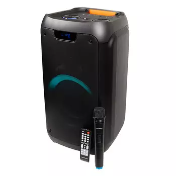 Портативная акустика NAKATOMI GS-43, 60 Вт, FM, AUX, USB, microSD, Bluetooth, подсветка, черный