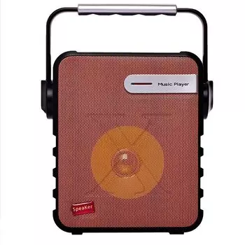 Портативная акустика NoName P-23, оранжевый