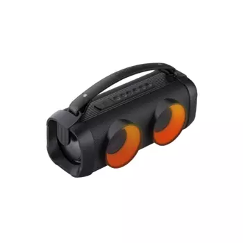 Портативная акустика Perfeo Merger, 10 Вт, FM, AUX, USB, Bluetooth, подсветка, черный (PF_B4988)