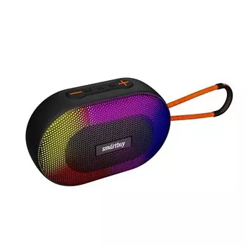 Портативная акустика SmartBuy MARVEL, 6 Вт, FM, AUX, USB, microSD, Bluetooth, подсветка, черный (SBS-5510)
