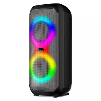 Портативная акустика SmartBuy REAVER 2, 24 Вт, FM, AUX, USB, microSD, Bluetooth, подсветка, черный (SBS-5770)