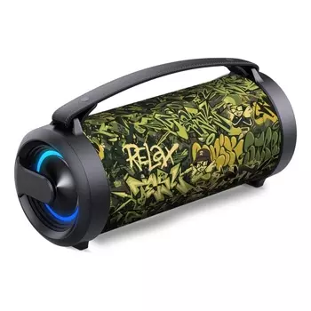 Портативная акустика SmartBuy Relax, 20 Вт, FM, AUX, USB, Bluetooth, подсветка, принт (SBS-5400)
