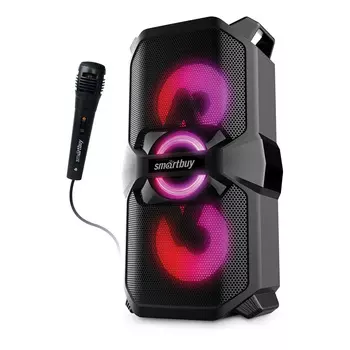 Портативная акустика SmartBuy STARSHIP, 32 Вт, FM, AUX, USB, Bluetooth, подсветка, черный (SBS-5420)