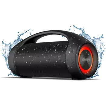 Портативная акустика SVEN PS-370, 40 Вт, FM, AUX, USB, Bluetooth, подсветка, черный (SV-020408)