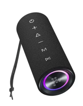 Портативная акустика Tronsmart Mirtune C2, 24 Вт, AUX, microSD, Bluetooth, подсветка, черный (1091846)