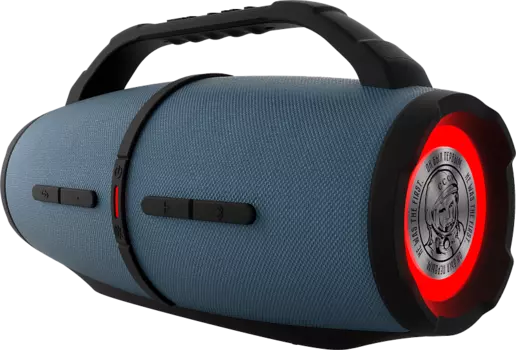 Портативная акустика Урал Гагарин ГР-007, 60 Вт, AUX, USB, Bluetooth, подсветка, синий (УРАЛ ГР-007 СИНИЙ)