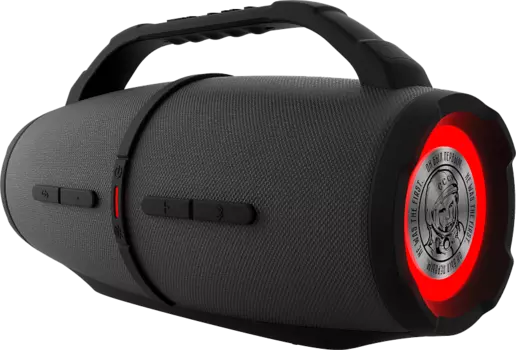 Портативная акустика Урал Гагарин ГР-007, 60 Вт, AUX, USB, Bluetooth, подсветка, серый (УРАЛ ГР-007 СЕРЫЙ)