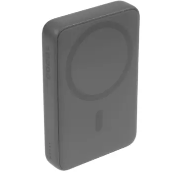 Портативный аккумулятор (Powerbank) Aukey MagFusion Slim 10000, 10000 мА·ч, USB, 3А, Type-C, QC, PD, QI, темно-серый (APB-PB-MS04GY)