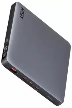 Портативный аккумулятор (Powerbank) Aukey Sprint X 20000 100W, 20000 мА·ч, 4xUSB, 5А, Type-C, QC, серый (APB-PB-Y44)