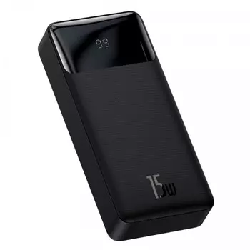 Портативный аккумулятор (Powerbank) BASEUS Bipow Digital Display, 20000mAh, 2xUSB, 3A, Type-C, QC, PD, черный (PPDML-J01)