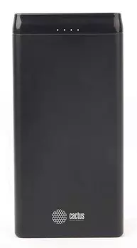 Портативный аккумулятор (Powerbank) Cactus CS-PBFSFT-10000, 10000 мА·ч, 2xUSB, 2.1А, черный