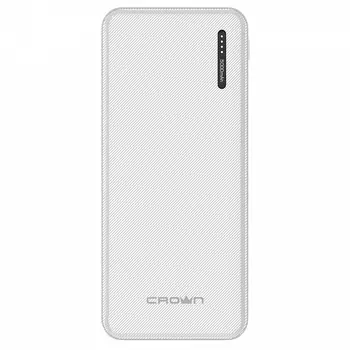 Портативный аккумулятор (Powerbank) Crown CMPB-5000, 5000mAh, 1xUSB, 2.1A, Type-C, белый