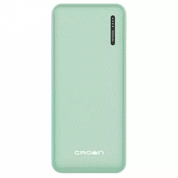 Портативный аккумулятор (Powerbank) Crown CMPB-5000, 5000mAh, 1xUSB, 2.1A, Type-C, фисташковый