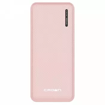 Портативный аккумулятор (Powerbank) Crown CMPB-5000, 5000mAh, 1xUSB, 2.1A, Type-C, розовый