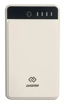 Портативный аккумулятор (Powerbank) Digma DG-10000-3U, 10000mAh, 3xUSB, 3A, белый