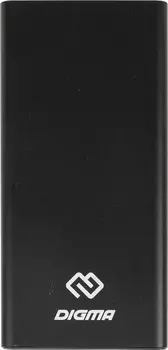 Портативный аккумулятор (Powerbank) Digma DGPD100WC , 38400mAh, 2xUSB, 5A, Type-C, QC, PD, черный (DGPD100WCABK)
