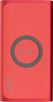 Портативный аккумулятор (Powerbank) Digma DGPQ10G, 10000mAh, 1xUSB, 3A, Type-C, QC, PD, QI, красный (DGPQ10G22CRD)