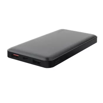 Портативный аккумулятор (Powerbank) Gembird GPB-103, 10000mAh, 2xUSB, 2.1A, Type-C, QC, PD, черный