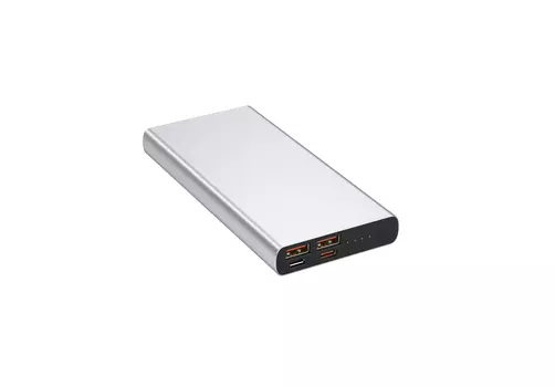 Портативный аккумулятор (Powerbank) HIPER CORE 2XL, 10000 мА·ч, 2xUSB, 2А, QC, серебристый (CORE 2XL)