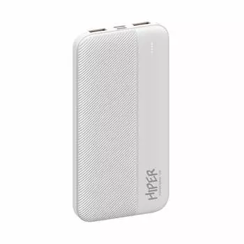 Портативный аккумулятор (Powerbank) Hiper SM10000, 10000mAh, 2xUSB, 2.1A, белый (SM10000 WHITE)