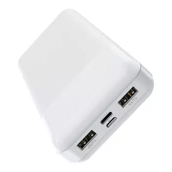Портативный аккумулятор (Powerbank) Hoco J72 Easy travel, 10000 мА·ч, 2xUSB, белый (6931474738387)