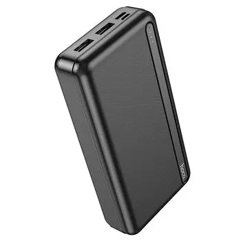 Портативный аккумулятор (Powerbank) Hoco J91A, 20000mAh, 2xUSB, 2.1A, QC, черный (6931474769923)