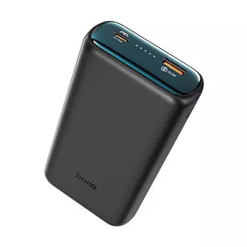 Портативный аккумулятор (Powerbank) Hoco Q1A, 20000mAh, 1xUSB, 3A, Type-C, QC, PD, QI, черный (736161)