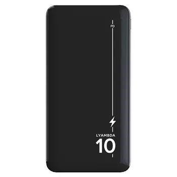 Портативный аккумулятор (Powerbank) LYAMBDA LP303 Dark Blue, 10000 мА·ч, 4xUSB, 3А, Type-C, QC, PD, темно-синий (LP303)