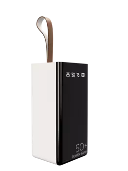 Портативный аккумулятор (Powerbank) More Choice PB60-50, 50 А·ч, 2xUSB, 2.1А, белый (PB60-50W)