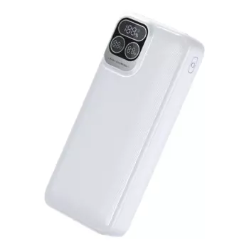 Портативный аккумулятор (Powerbank) Perfeo Atomic Age, 20000 мА·ч, 2xUSB, 5А, Type-C, QC, PD, белый (PF_E1475)