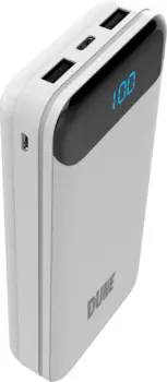 Портативный аккумулятор (Powerbank) Perfeo Dune, 20 А·ч, 2xUSB, 2.1А, Type-C, белый (PF_B4885)