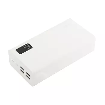 Портативный аккумулятор (Powerbank) Perfeo MOUNTAINS, 40000mAh, 4xUSB, 3A, Type-C, QC, PD, белый (PF_D0160)