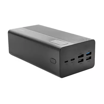 Портативный аккумулятор (Powerbank) Perfeo MOUNTAINS, 50000mAh, 4xUSB, 3A, Type-C, QC, PD, черный (PF_B4887)