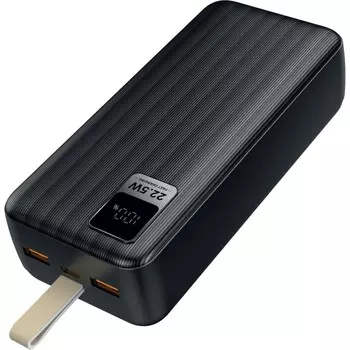 Портативный аккумулятор (Powerbank) Perfeo Waterfall, 20000 мА·ч, 2xUSB, 5А, Type-C, QC, PD, черный (PF_E1471)