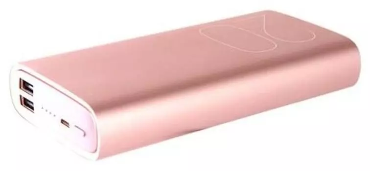 Портативный аккумулятор (Powerbank) Red Line RL-20000, 20000mAh, 2xUSB, 2.1A, розовый (УТ000016841)