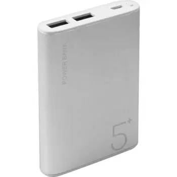 Портативный аккумулятор (Powerbank) Red Line RP-30, 5000mAh, 2xUSB, 2.1A, серебристый (УТ000021517)