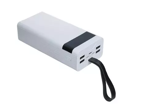 Портативный аккумулятор (Powerbank) Red Line RP-56, 30000mAh, 4xUSB, 2.1A, Type-C, белый (УТ000033160)