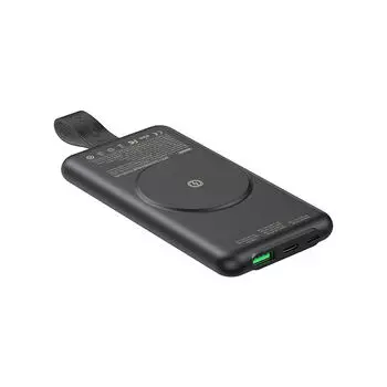 Портативный аккумулятор (Powerbank) Remax REMAX RPP-226 Tangee II Series, 10000mAh, 3xUSB, 3A, Type-C, QC, PD, QI, черный (6954851227670)