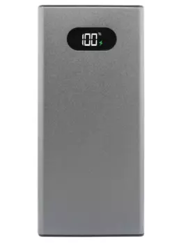 Портативный аккумулятор (Powerbank) TFN Blaze LCD, 10000mAh, 2xUSB, 2A, Type-C, серый (TFN-PB-267-GR)