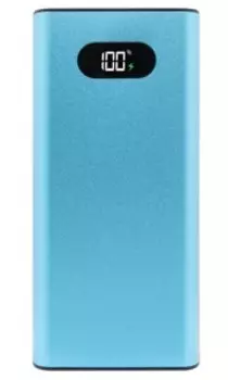 Портативный аккумулятор (Powerbank) TFN Blaze LCD PD, 10000mAh, 2xUSB, 5A, Type-C, QC, PD, голубой (TFN-PB-268-LB)