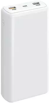 Портативный аккумулятор (Powerbank) TFN Solid PB-283, 30 А·ч, 2xUSB, 2.1А, Type-C, белый (TFN-PB-283-WH)