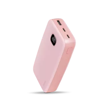 Портативный аккумулятор (Powerbank) TTEC ChargeUp LCD, 20000 мА·ч, 1xUSB, 2.1А, Type-C, розовый (2BB211TP)