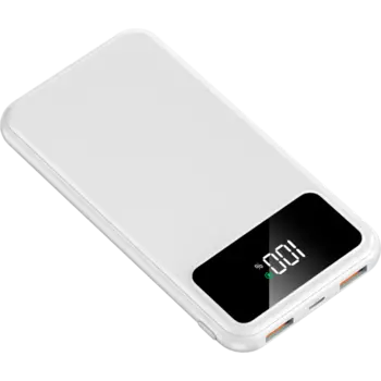 Портативный аккумулятор (Powerbank) UNICO, 10000mAh, 2xUSB, 2A, Type-C, PD, белый/черный (PB10000PDUNC)