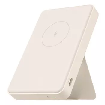 Портативный аккумулятор (Powerbank) Xiaomi Magnetic Power Bank, 6000 мА·ч, 1xUSB, 2.4А, Type-C, QC, QI, бежевый (BHR9074GL)