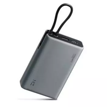 Портативный аккумулятор (Powerbank) ZMI P17, 10000 мА·ч, 2xUSB, 3А, Type-C, серый (CUK00P17CNGY)