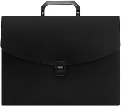 Портфель БЮРОКРАТ пластик, черный (-BPP01BLCK)