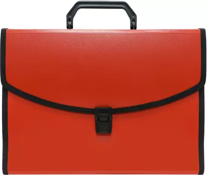 Портфель БЮРОКРАТ пластик, красный (-BPP6LRED)