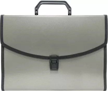 Портфель БЮРОКРАТ пластик, серый (-BPP6LGREY)