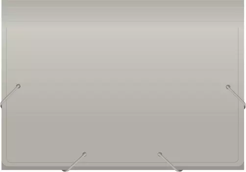 Портфель БЮРОКРАТ пластик, серый (-BPR6GREY)
