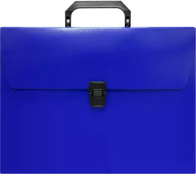 Портфель БЮРОКРАТ пластик, синий (-BPP01BLUE)